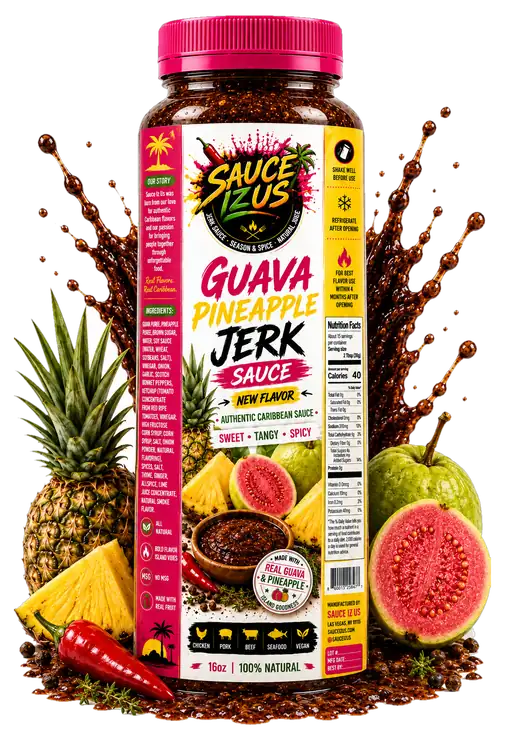 Guava Pineapple Jerk Sauce 16oz bottle