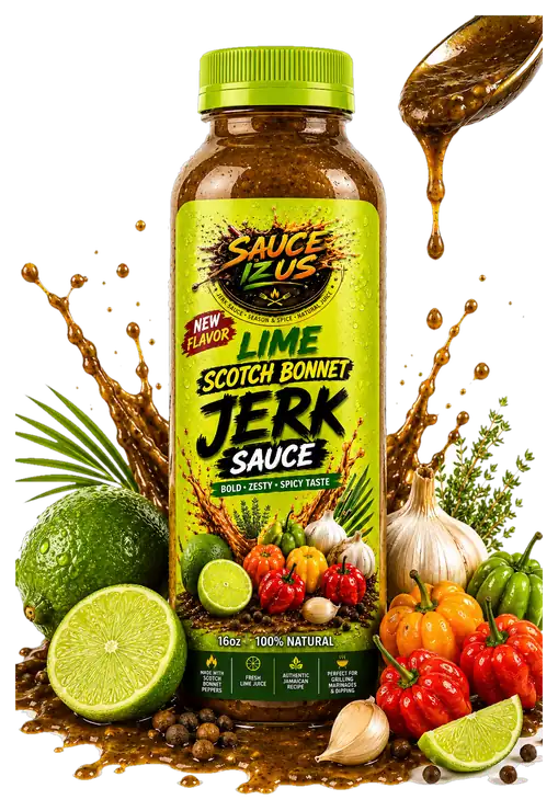 Lime Scotch Bonnet Jerk Sauce 16oz bottle