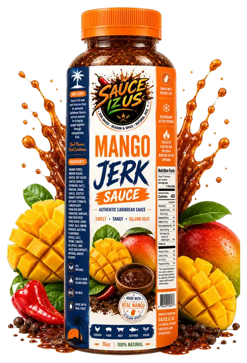 Mango Jerk Sauce 16oz bottle