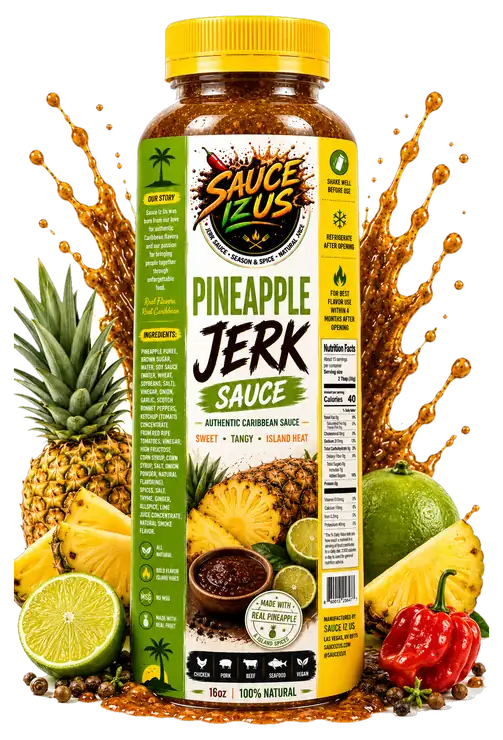 Pineapple Jerk Sauce 16oz bottle